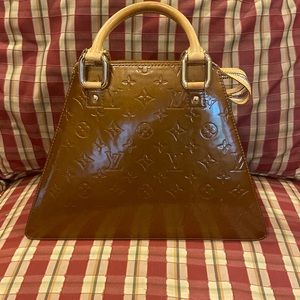 Authentic Louis Vuitton Vernis bronze bag